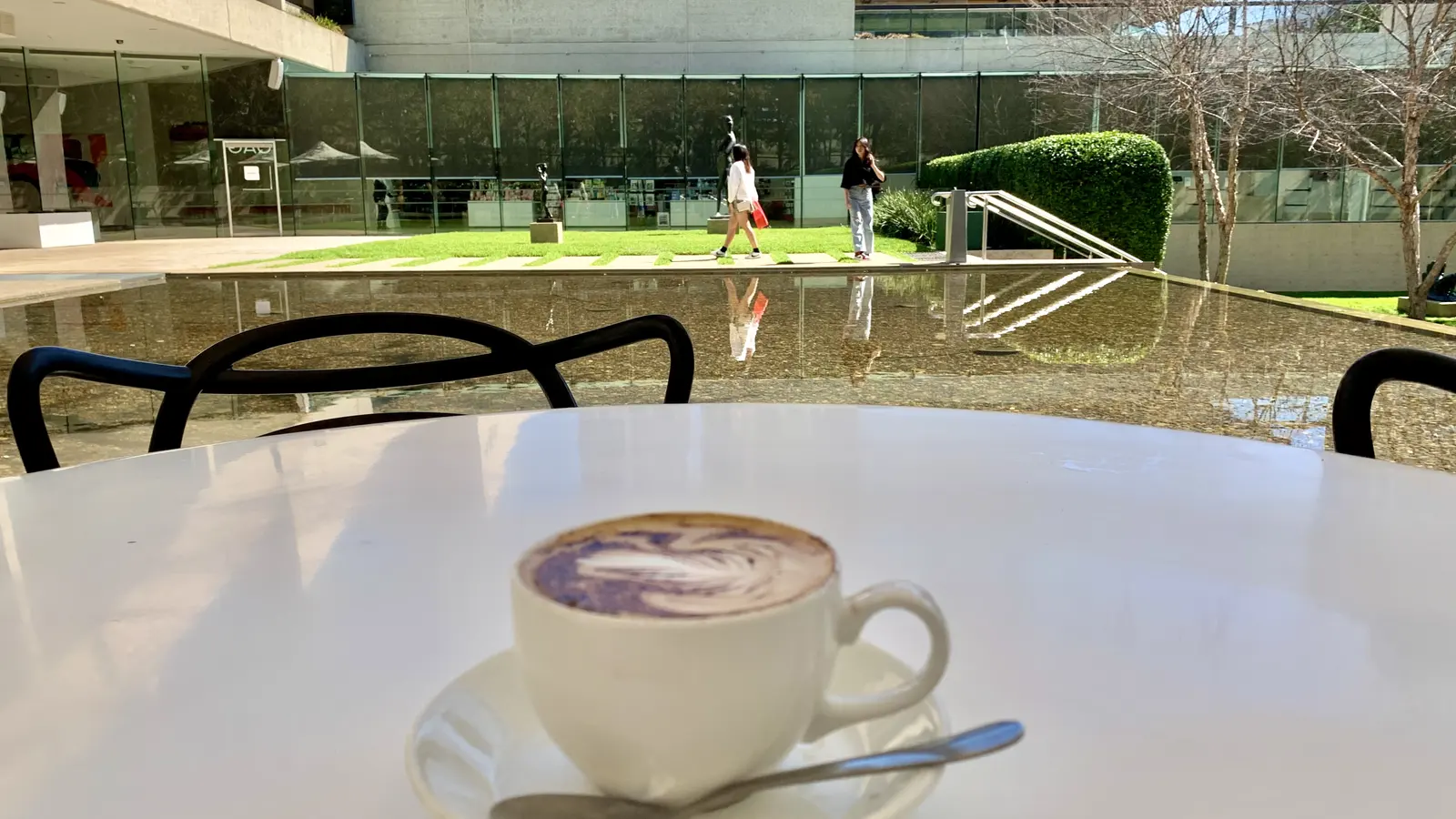 Australian cafe drinks on a table