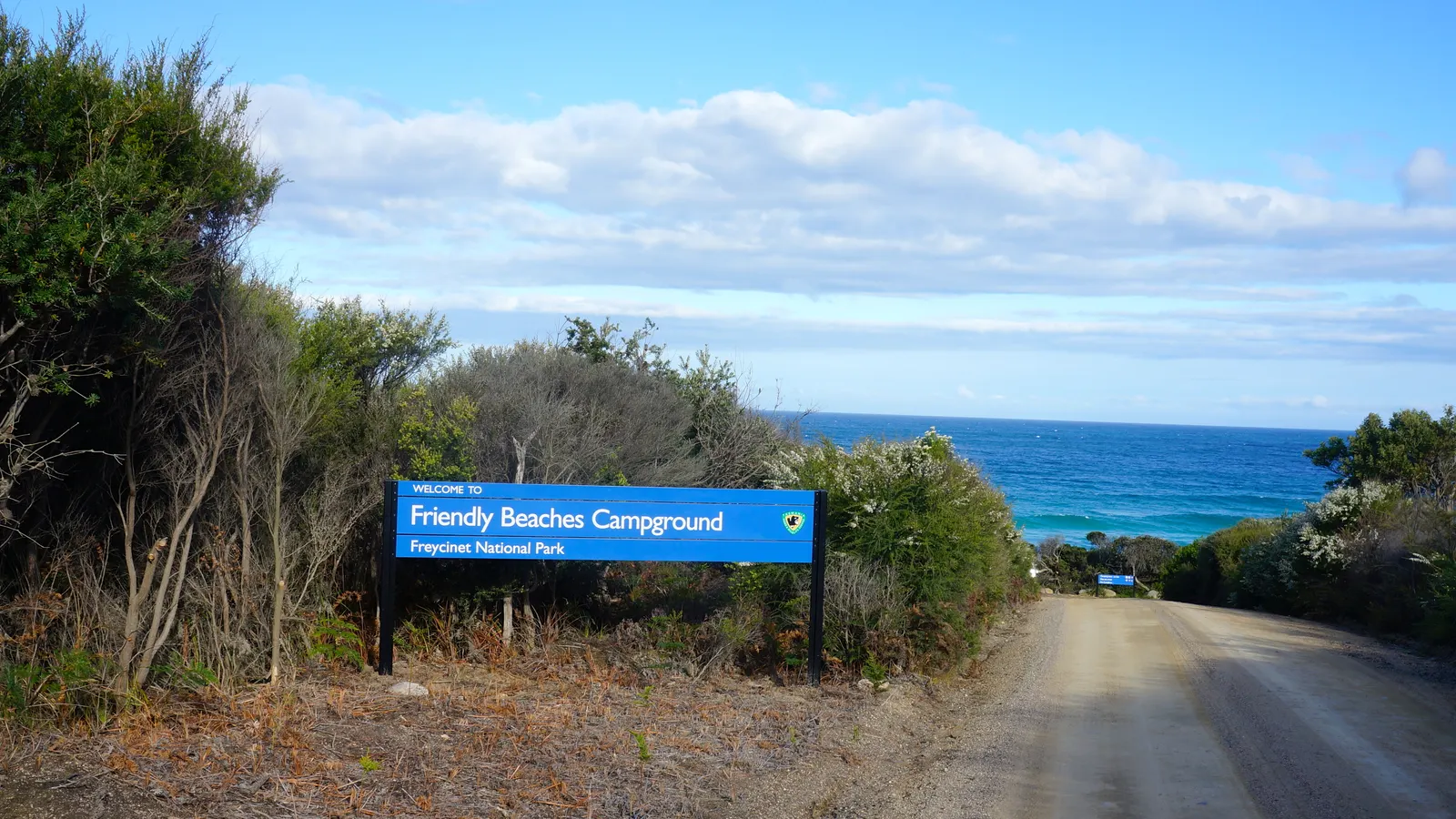 Tasmanian national park camping landscape