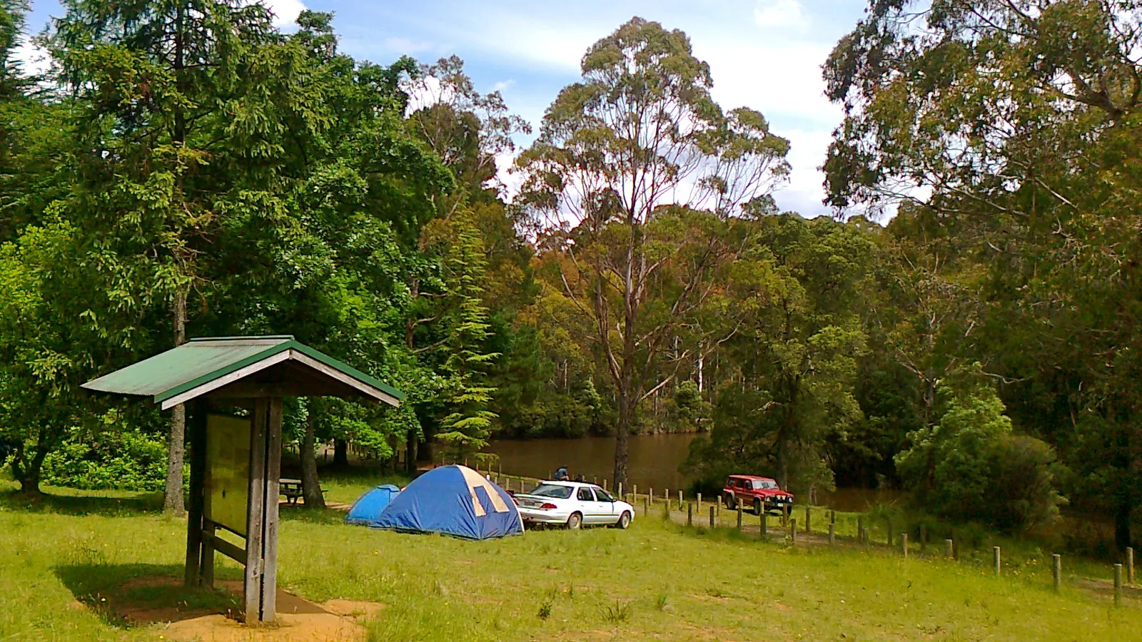 Victorian forest campground