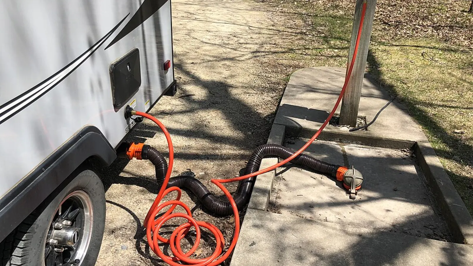 Public dump point for caravans