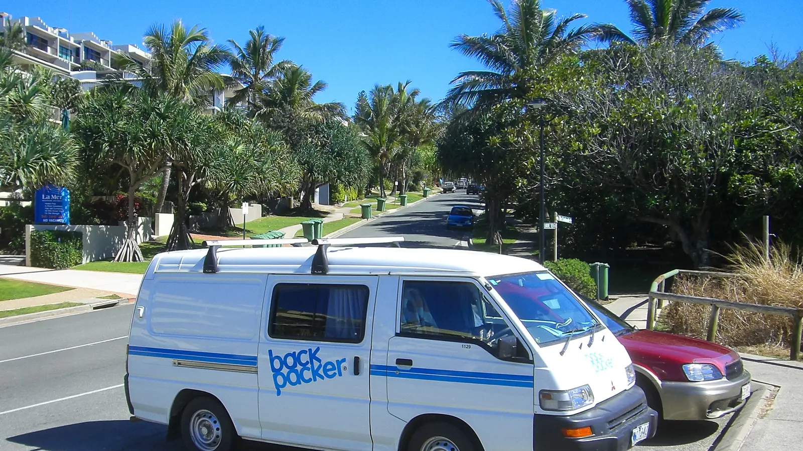 Small campervan at an Australian campground