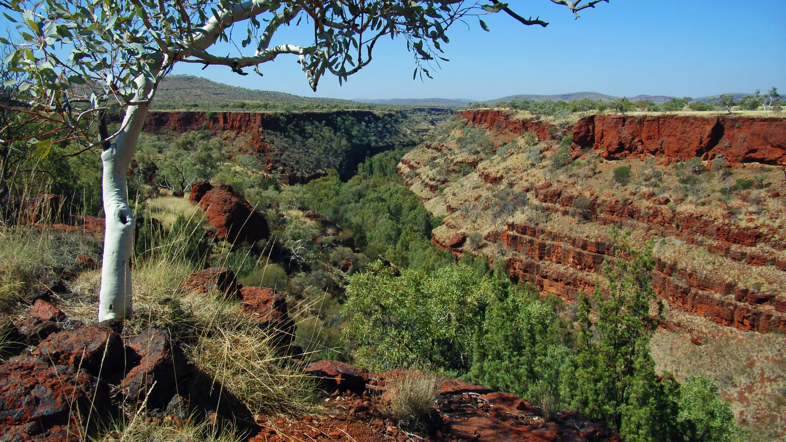Red cliffs and coast in Western Australia