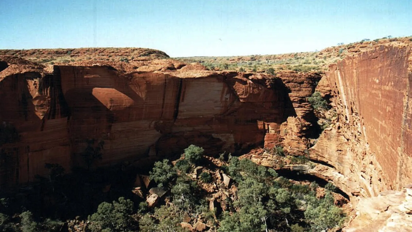 Red Centre gorge and desert road